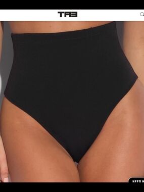 TA3 Black Hi-Cut Bikini Bottom Size L NWT Sculpting Swim